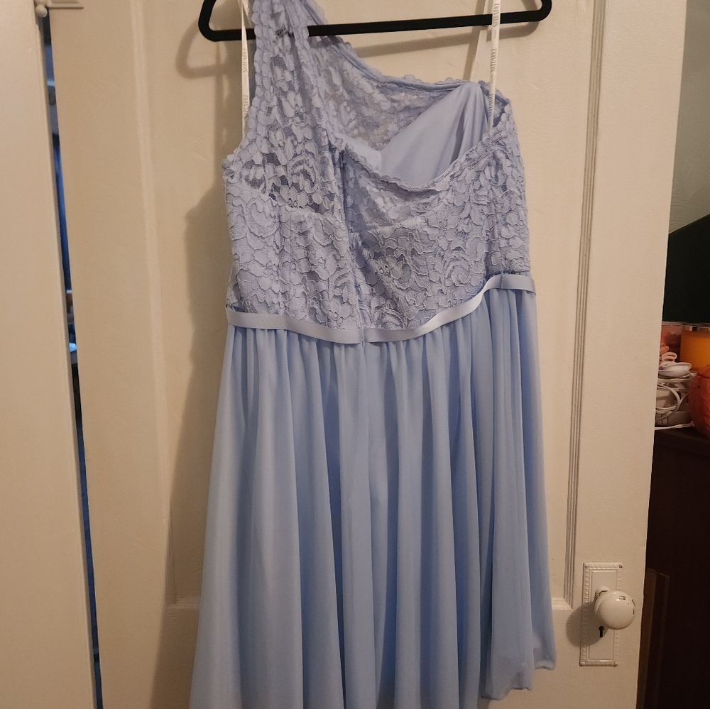 David's bridal one shoulder dress - Picture 3 of 4